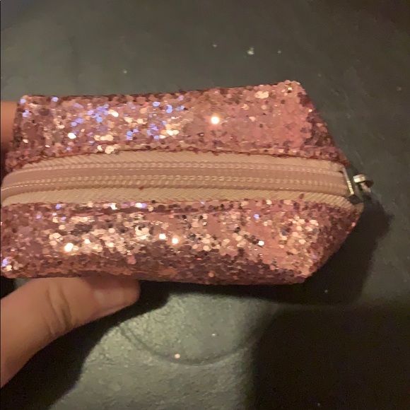 Tiny change bag Pink glitter - Picture 3 of 5